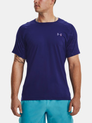 Under Armour Tričko UA Rush Emboss SS-BLU - Pánské