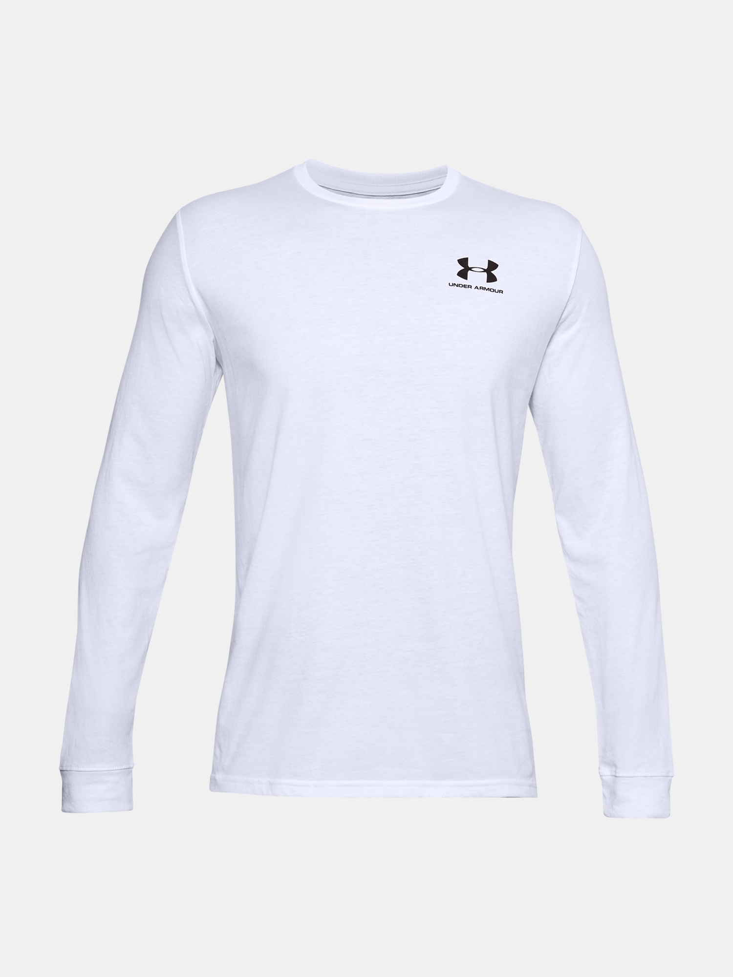 Under Armour Tričko UA SPORTSTYLE LEFT CHEST LS-WHT - Pánské