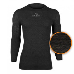 Unisex tričko Brubeck Base Layer s dlouhým rukávem Graphite S
