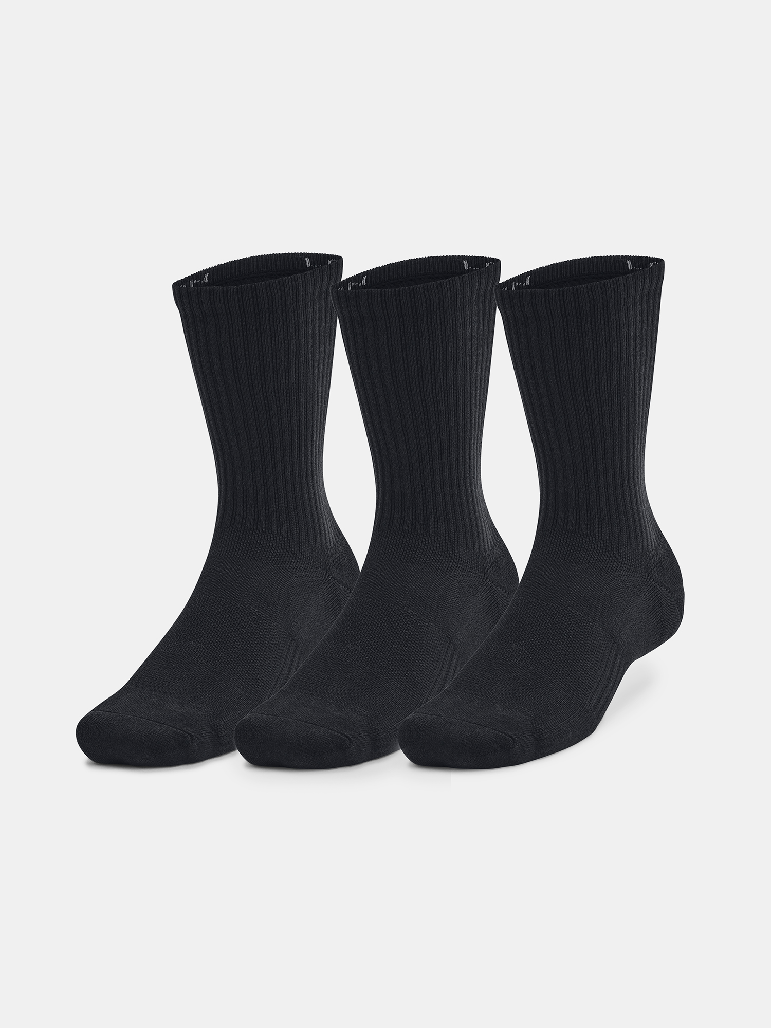 Unisexové ponožky Under Armour Unisex UA TC 3pk Crew-BLK - unisex