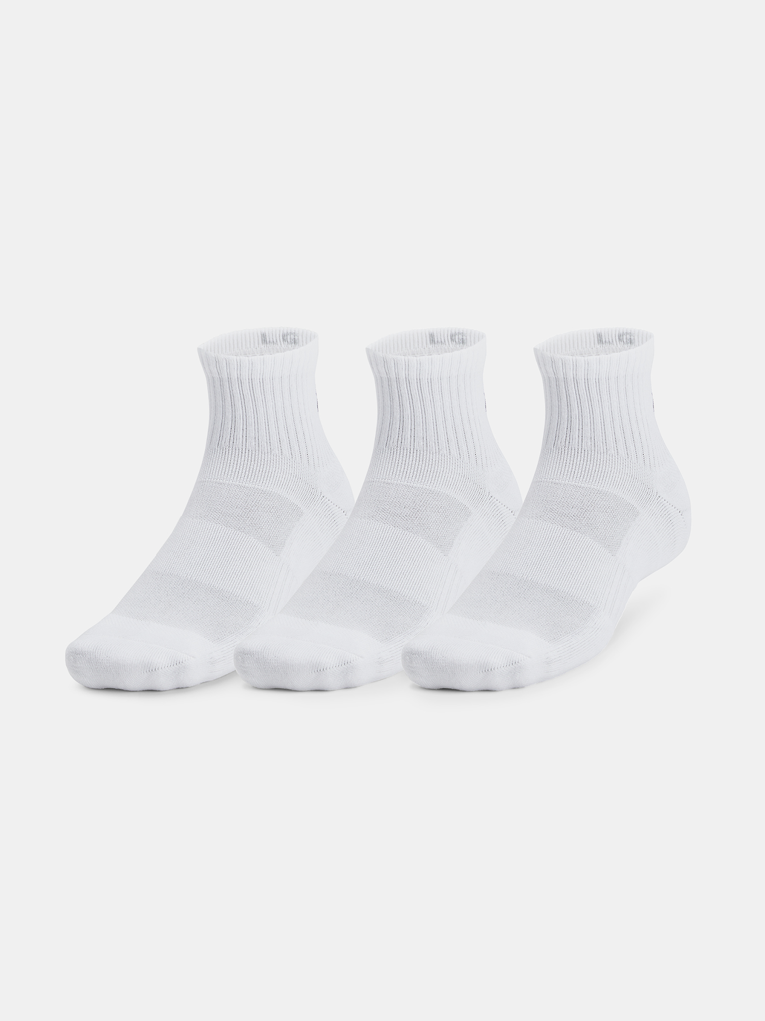 Unisexové ponožky Under Armour Unisex UA TC 3pk Qtr-WHT - unisex