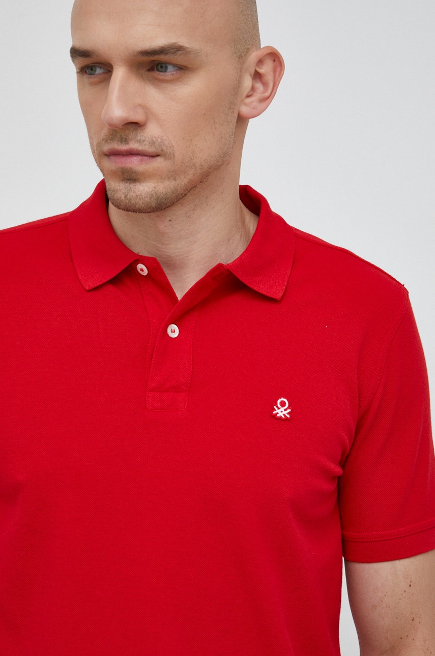 United Colors of Benetton  Bavlněné polo tričko