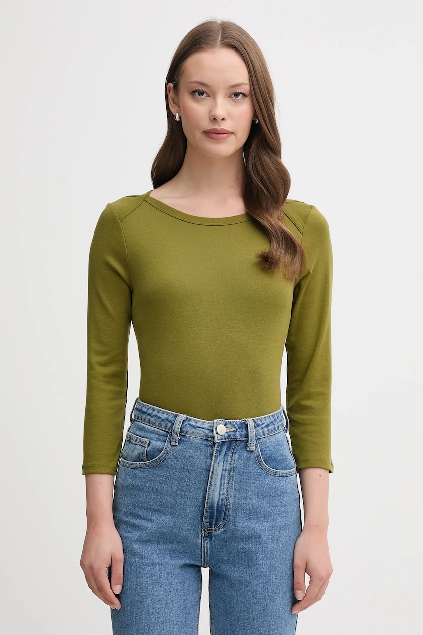 United Colors of Benetton  Bavlněné tričko s dlouhým rukávem