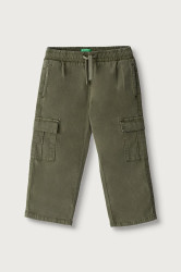 United Colors of Benetton  Boyfriend kalhoty dětské bavlněné s elastanem