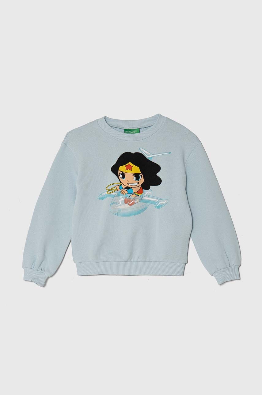 United Colors of Benetton  Dětská bavlněná mikina  x DC