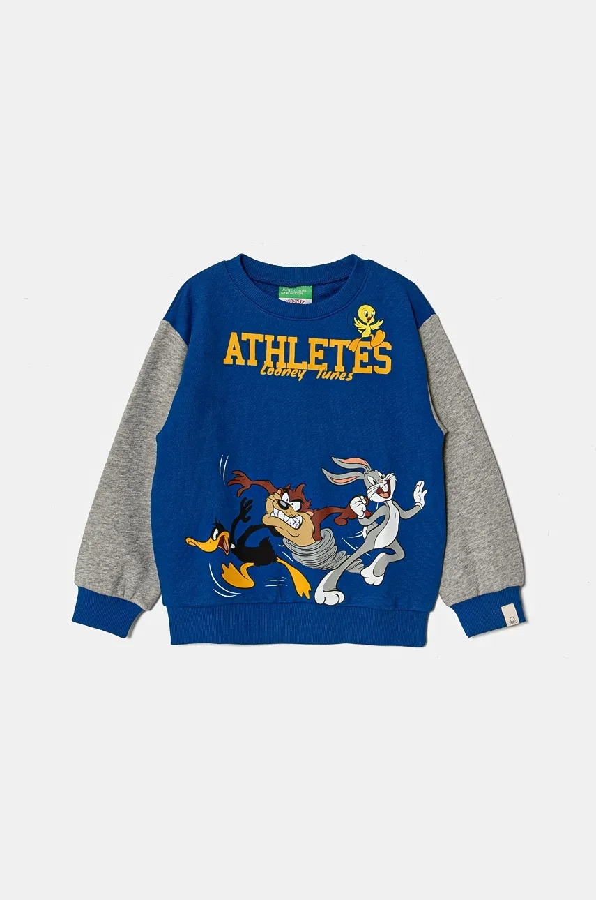 United Colors of Benetton  Dětská bavlněná mikina  x Looney Tunes