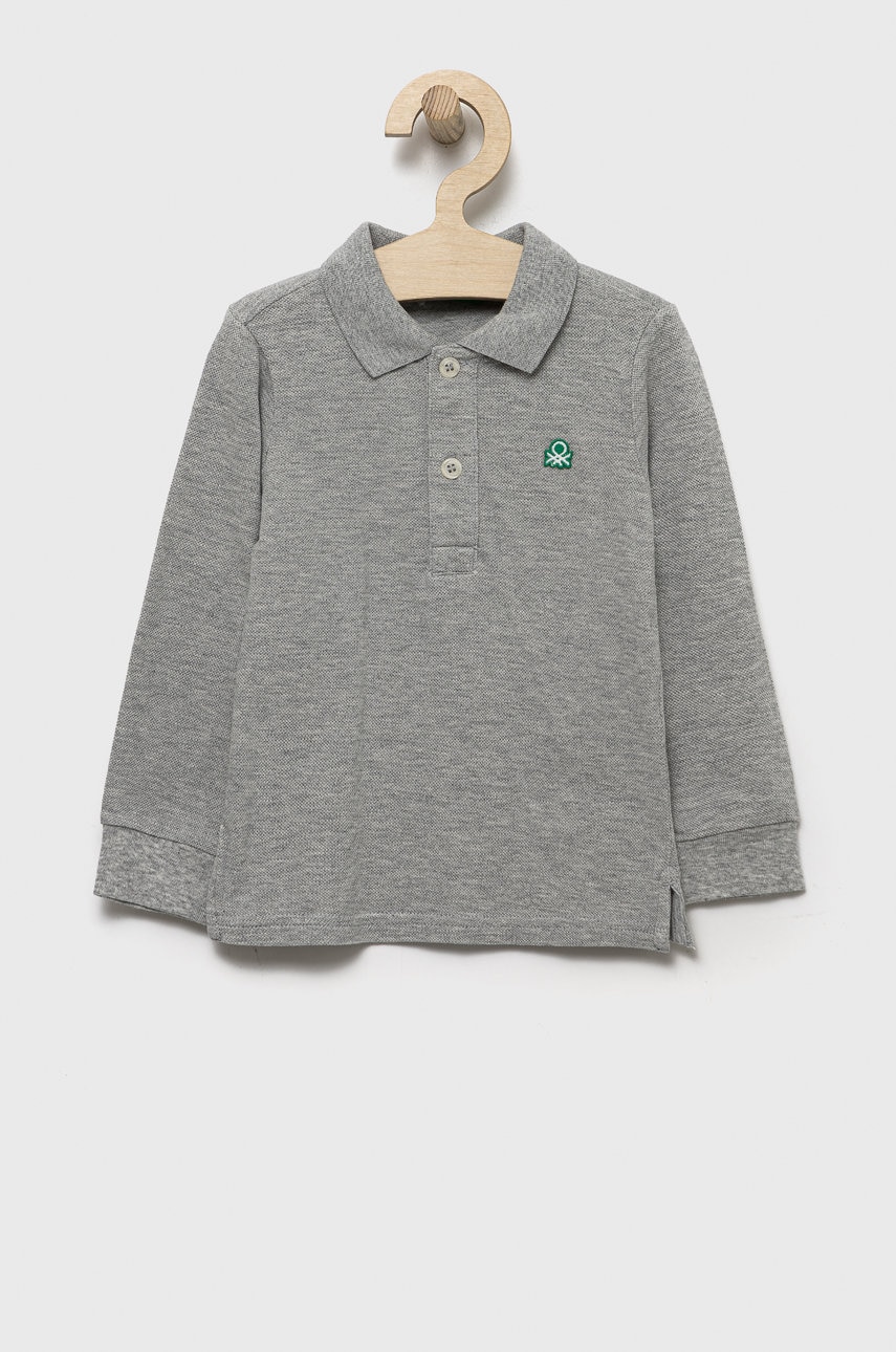 United Colors of Benetton  Dětské bavlněné tričko s dlouhým rukávem