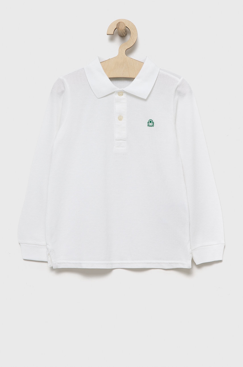 United Colors of Benetton  Dětské bavlněné tričko s dlouhým rukávem