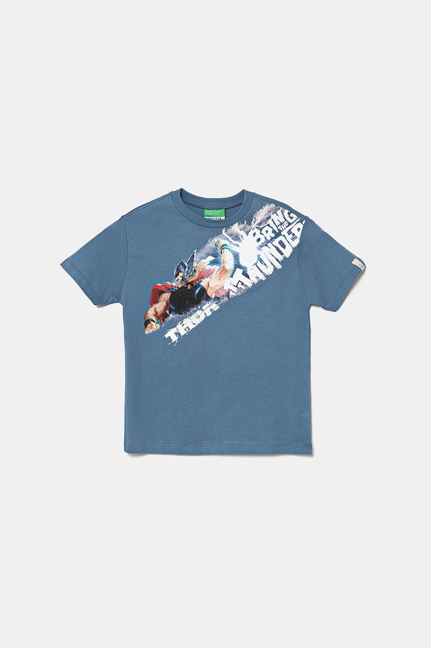United Colors of Benetton  Dětské bavlněné tričko  x Marvel