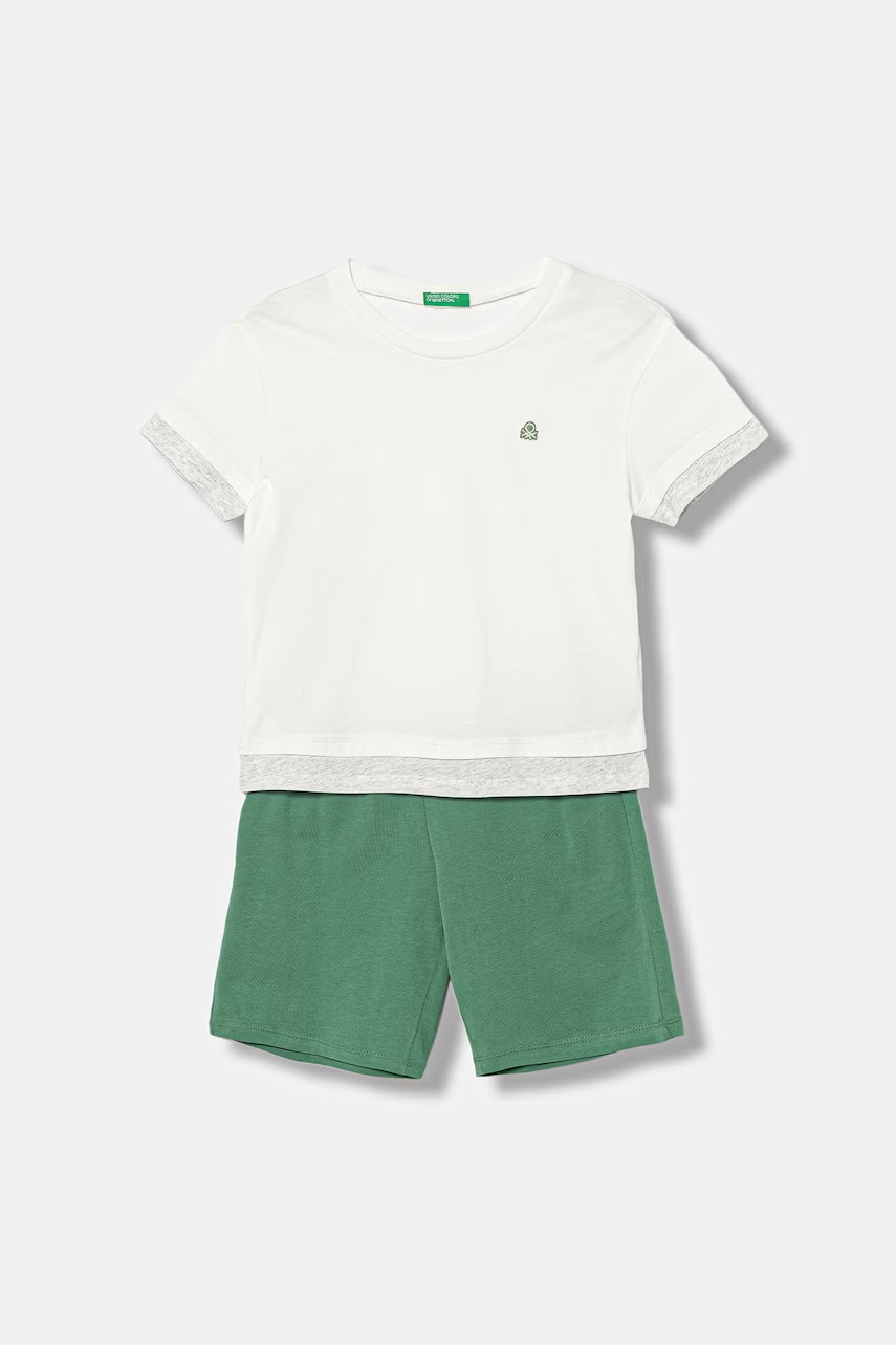 United Colors of Benetton  dvoudílné pyžamo dětské bavlněné