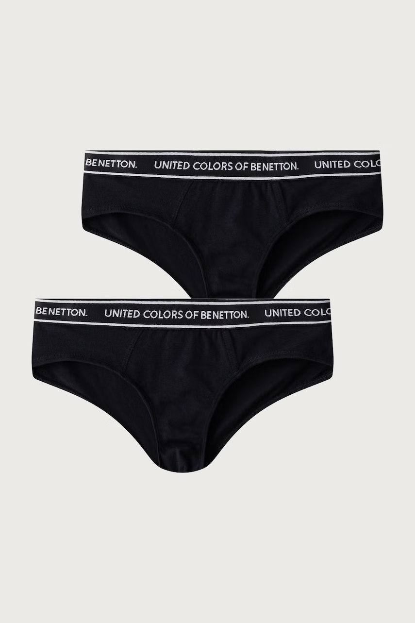 United Colors of Benetton  kalhotky dětské bavlněné s elastanem 2-pack