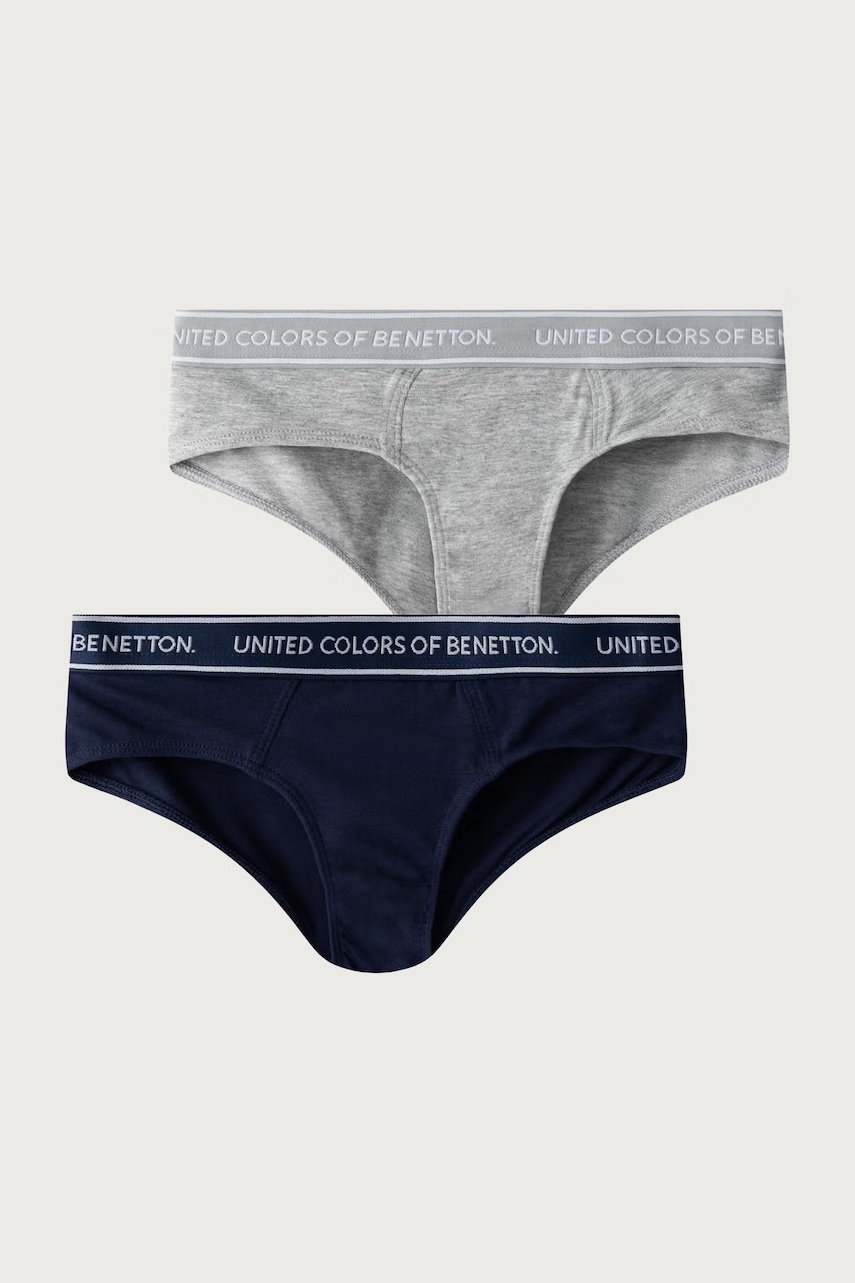 United Colors of Benetton  kalhotky dětské bavlněné s elastanem 2-pack