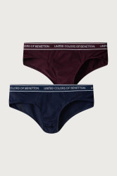 United Colors of Benetton  kalhotky dětské bavlněné s elastanem 2-pack