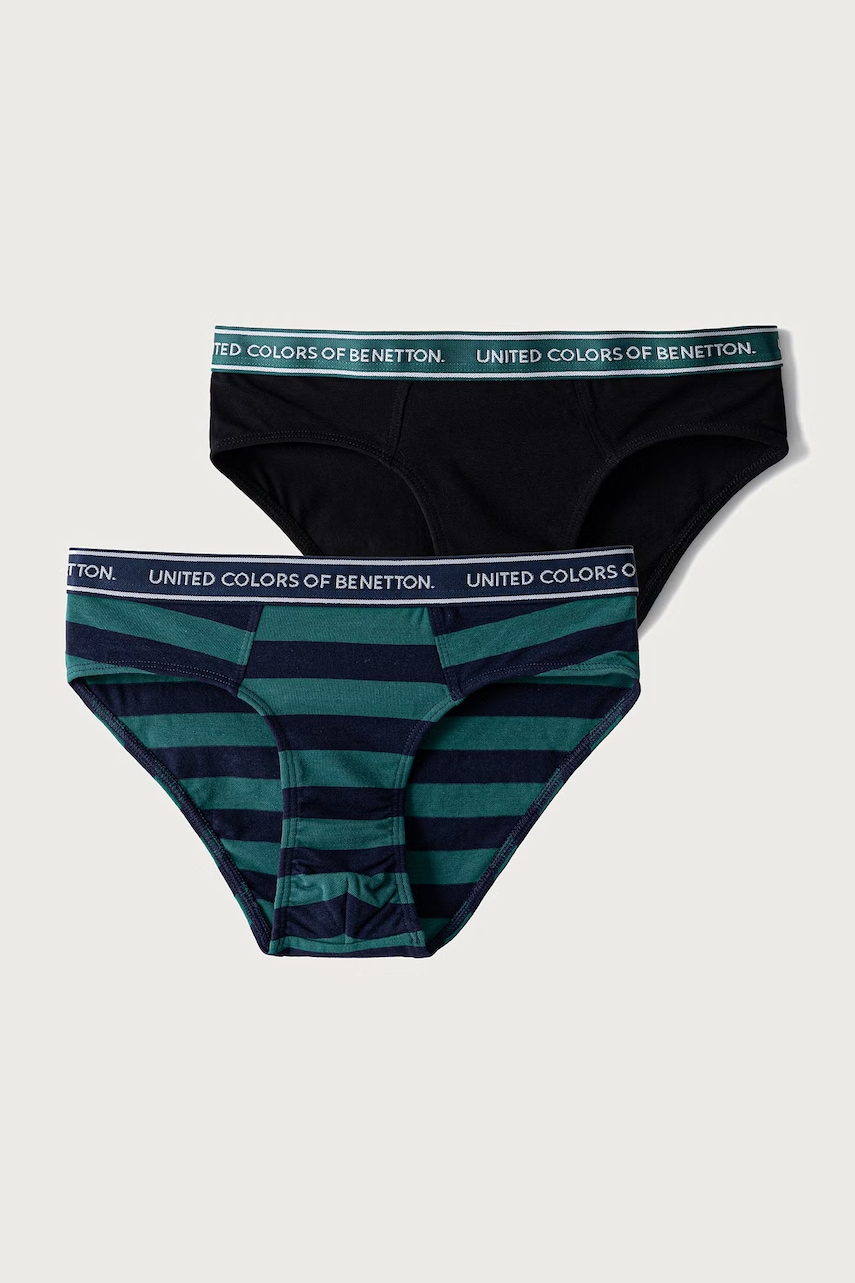 United Colors of Benetton  kalhotky dětské bavlněné s elastanem 2-pack