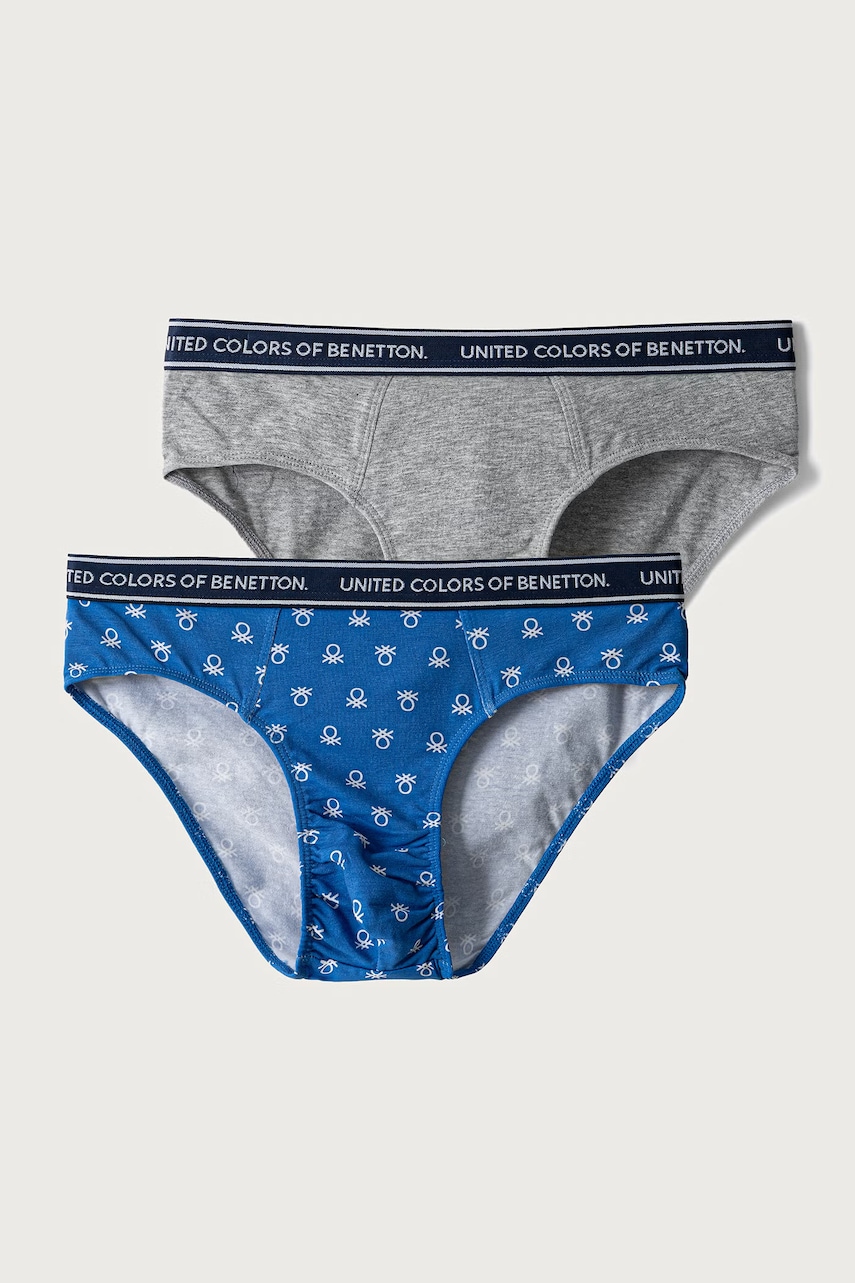 United Colors of Benetton  kalhotky dětské bavlněné s elastanem 2-pack
