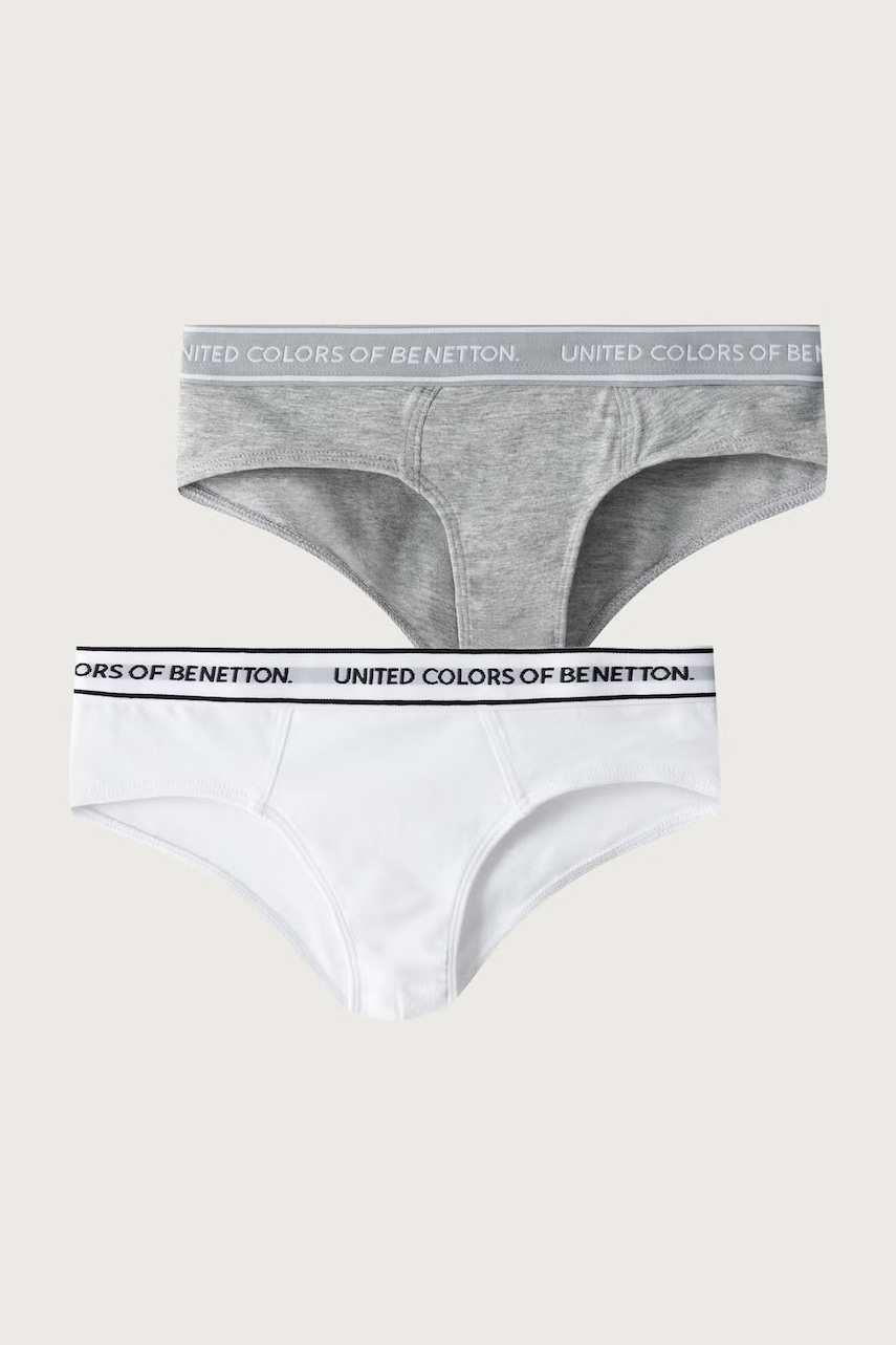 United Colors of Benetton  kalhotky dětské bavlněné s elastanem 2-pack