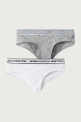 United Colors of Benetton  kalhotky dětské bavlněné s elastanem 2-pack