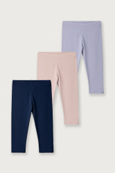 United Colors of Benetton  legíny dětské bavlněné s elastanem 3-pack