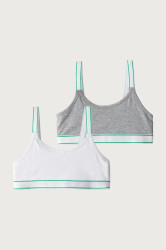 United Colors of Benetton  podprsenka dětská bavlněná s elastanem 2-pack