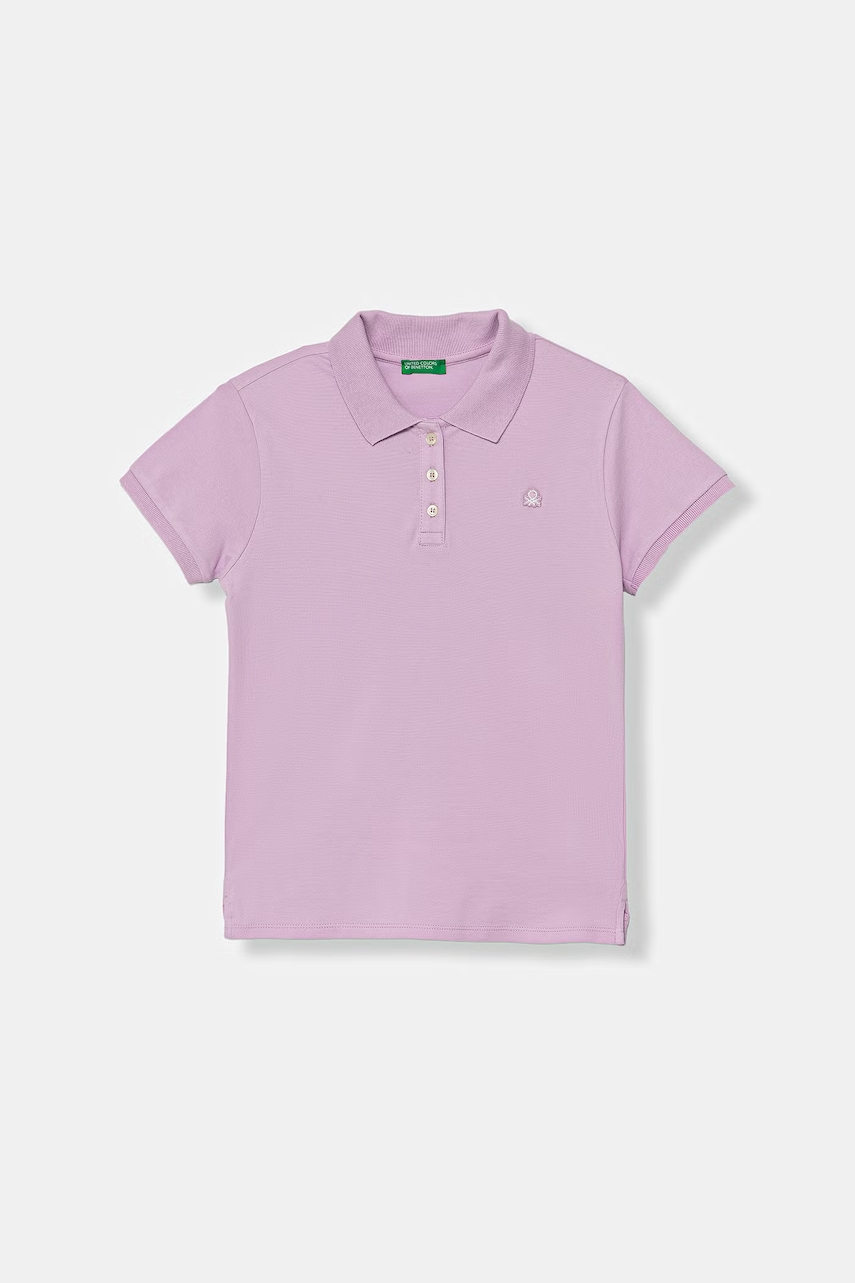 United Colors of Benetton  polo dětské bavlněné s elastanem