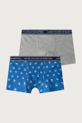United Colors of Benetton  přiléhavé boxerky dětské bavlněné s elastanem 2-pack