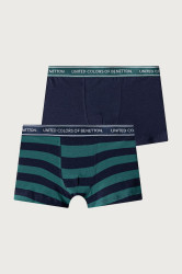 United Colors of Benetton  přiléhavé boxerky dětské bavlněné s elastanem 2-pack
