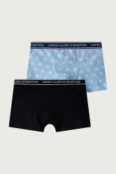 United Colors of Benetton  přiléhavé boxerky dětské bavlněné s elastanem 2-pack