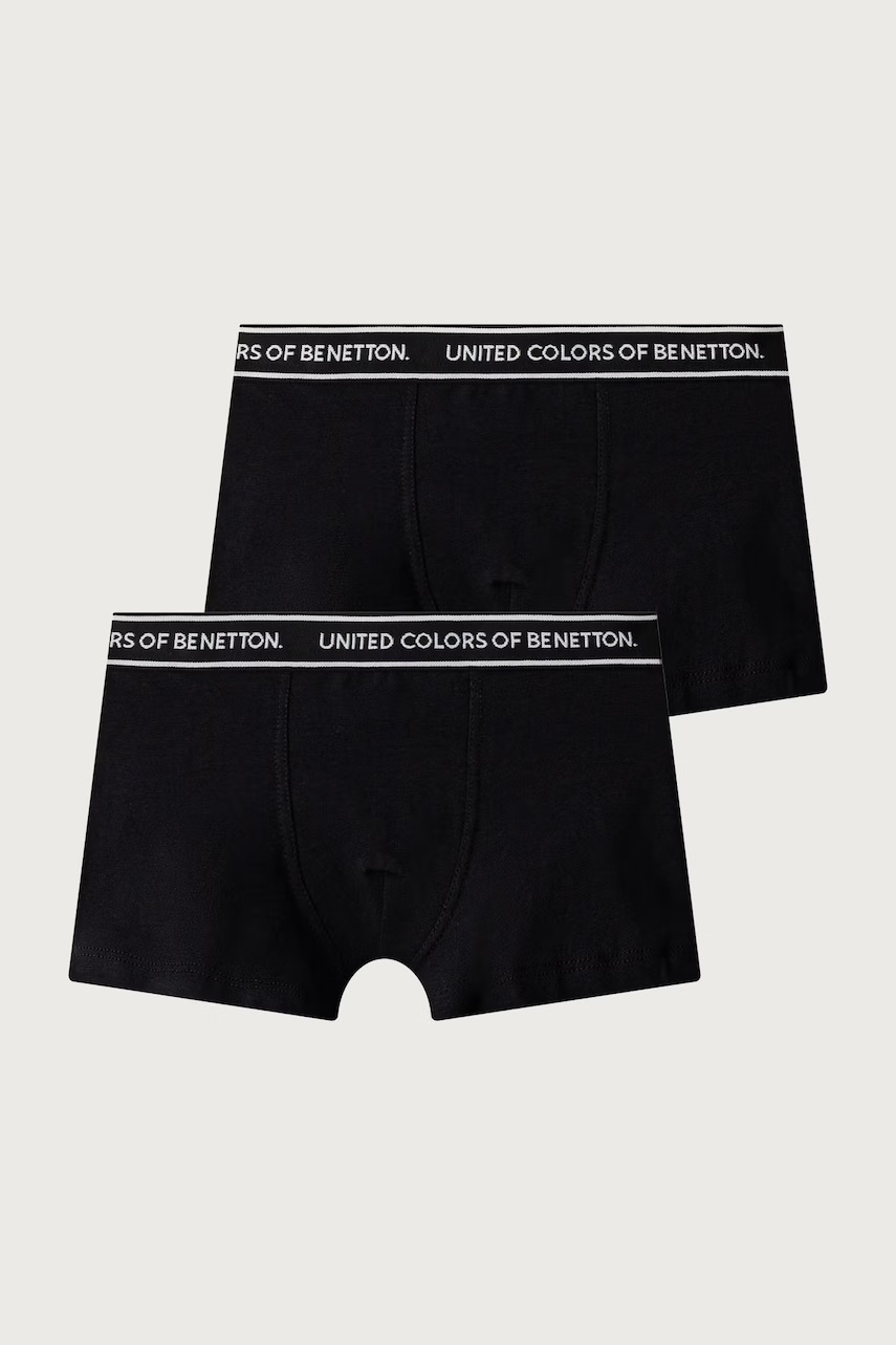 United Colors of Benetton  přiléhavé boxerky dětské bavlněné s elastanem 2-pack