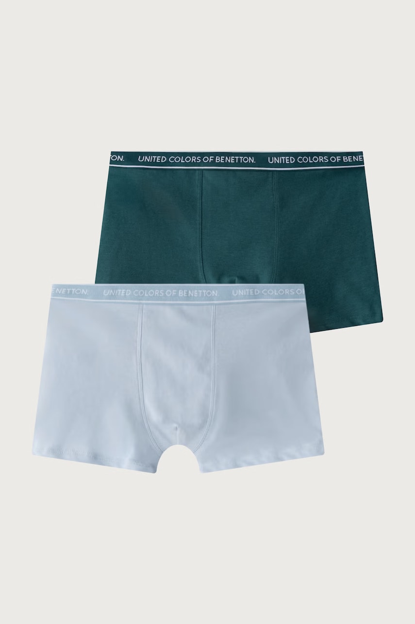 United Colors of Benetton  přiléhavé boxerky dětské bavlněné s elastanem 2-pack