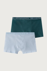 United Colors of Benetton  přiléhavé boxerky dětské bavlněné s elastanem 2-pack