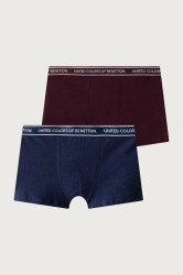 United Colors of Benetton  přiléhavé boxerky dětské bavlněné s elastanem 2-pack