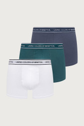 United Colors of Benetton  přiléhavé boxerky pánské bavlněné s elastanem 3-pack