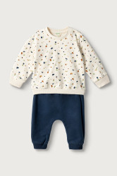 United Colors of Benetton  teplákový set kojenecký bavlněný s elastanem