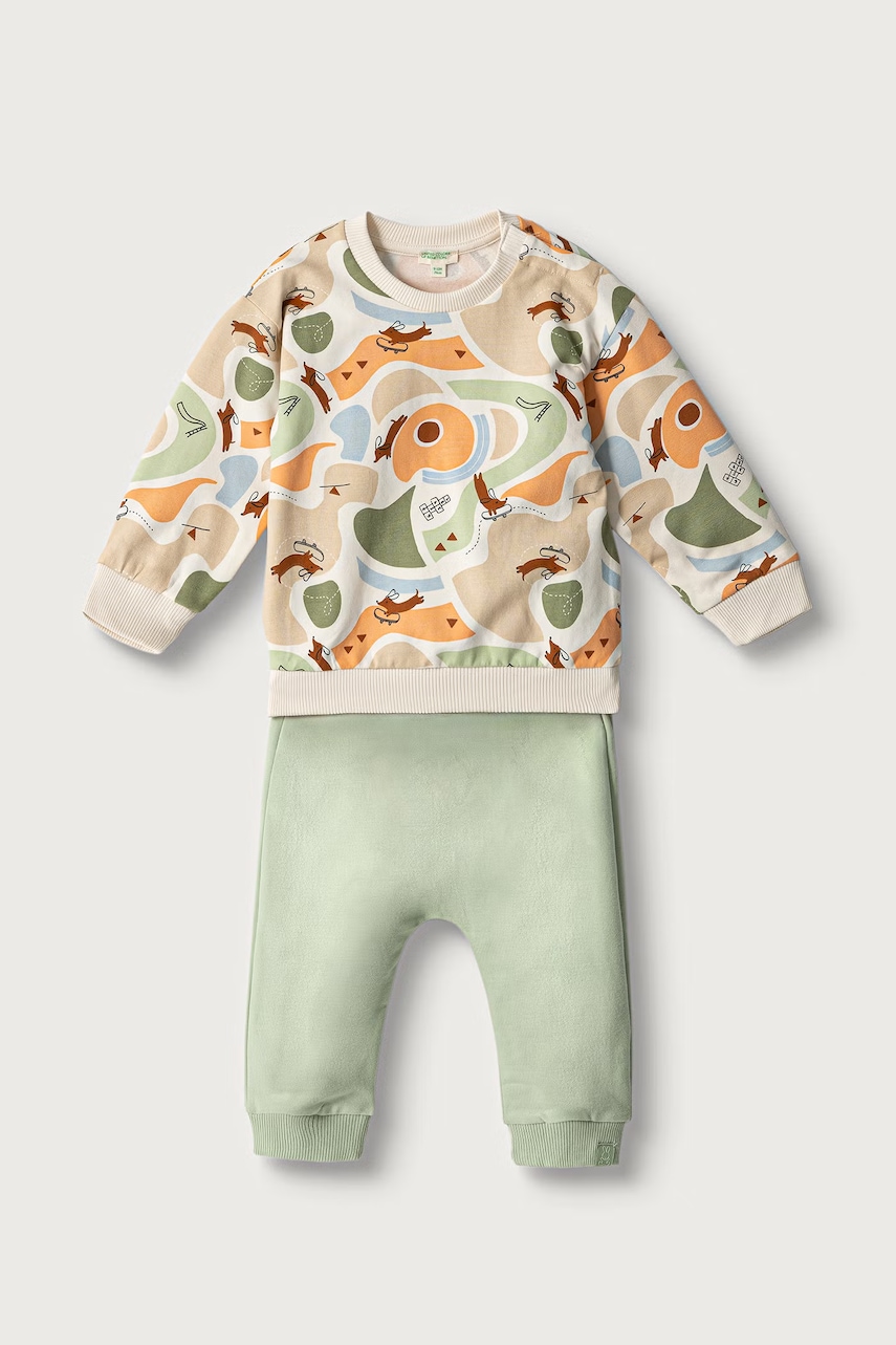 United Colors of Benetton  teplákový set kojenecký bavlněný s elastanem