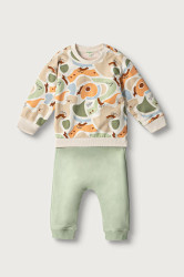 United Colors of Benetton  teplákový set kojenecký bavlněný s elastanem