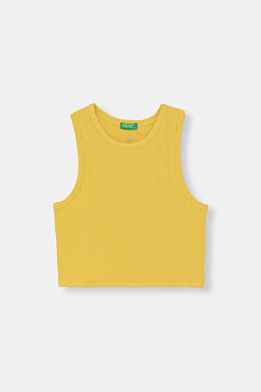 United Colors of Benetton  top dětské bavlněné s elastanem
