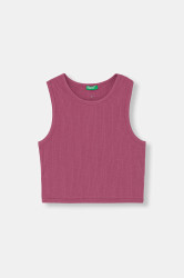United Colors of Benetton  top dětský bavlněný s elastanem