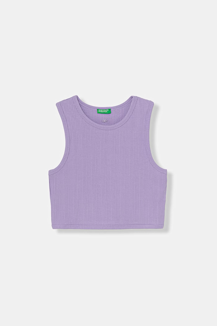United Colors of Benetton  top dětský bavlněný s elastanem