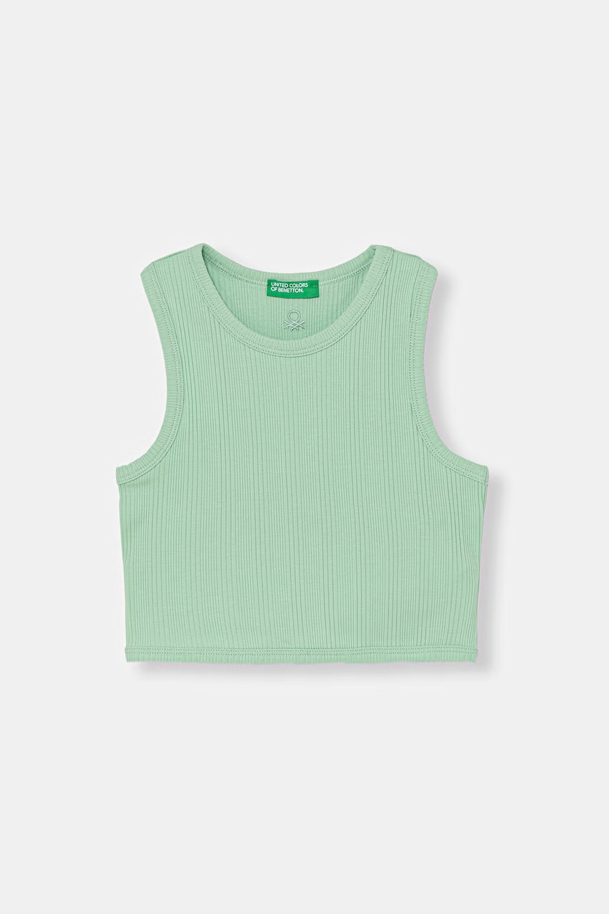 United Colors of Benetton  top dětský bavlněný s elastanem