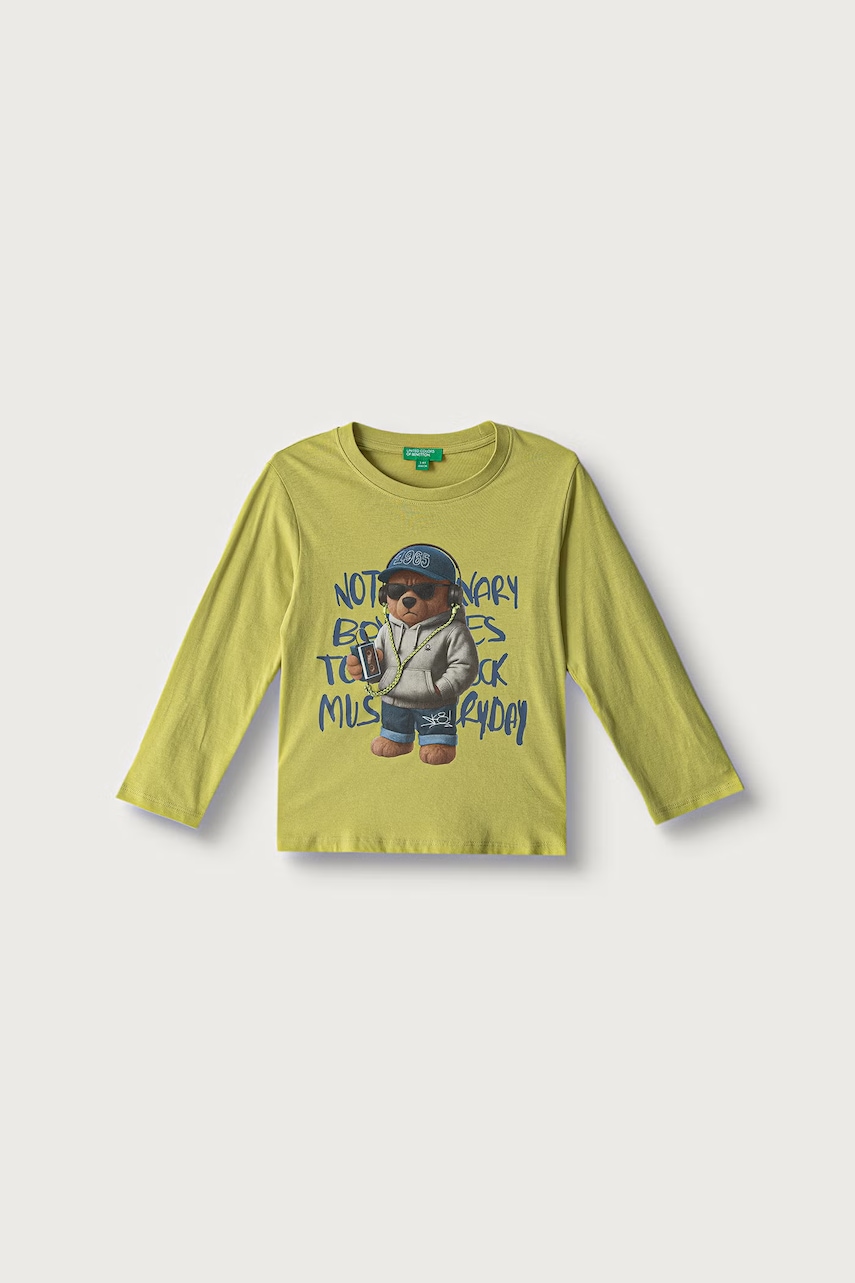 United Colors of Benetton  tričko s dlouhým rukávem dětské bavlněné