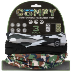 Univerzální multifunkční nákrčník Oxford Comfy 3-pack camo