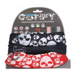 Univerzální multifunkční nákrčník Oxford Comfy 3-pack Skulls