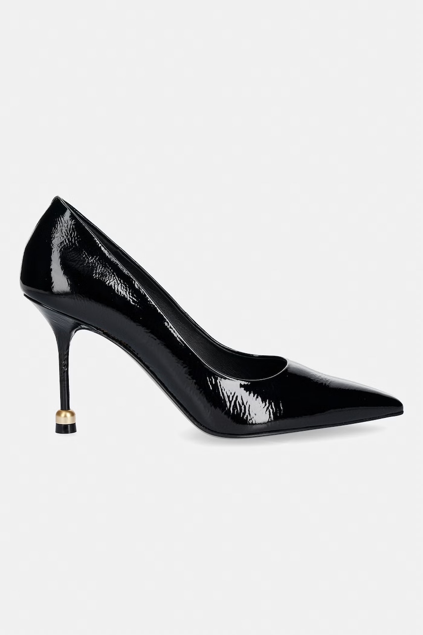 Vanda Novak  Lodičky kožené Aleksandra Glossy Black