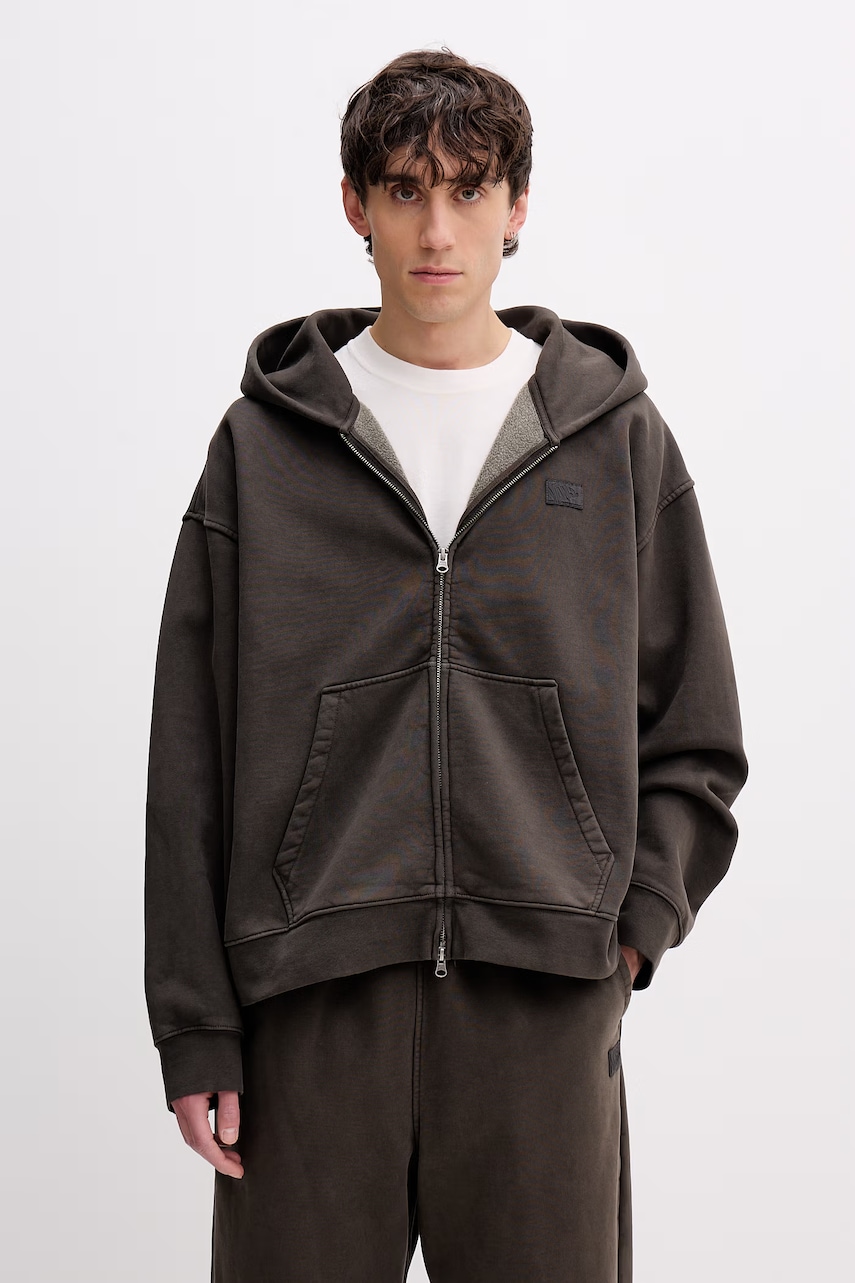 Vans rozepínací mikina s kapucí pánská s bavlnou Premium LX Full Zip