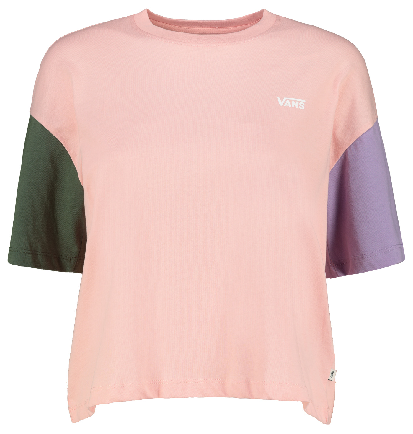 Vans Tričko Wm Relaxed Boxy Colo Powder Pink/Thy - Dámské