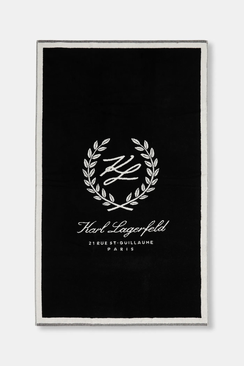 Velký bavlněný ručník Karl Lagerfeld K/HOTEL 90 x 150 cm