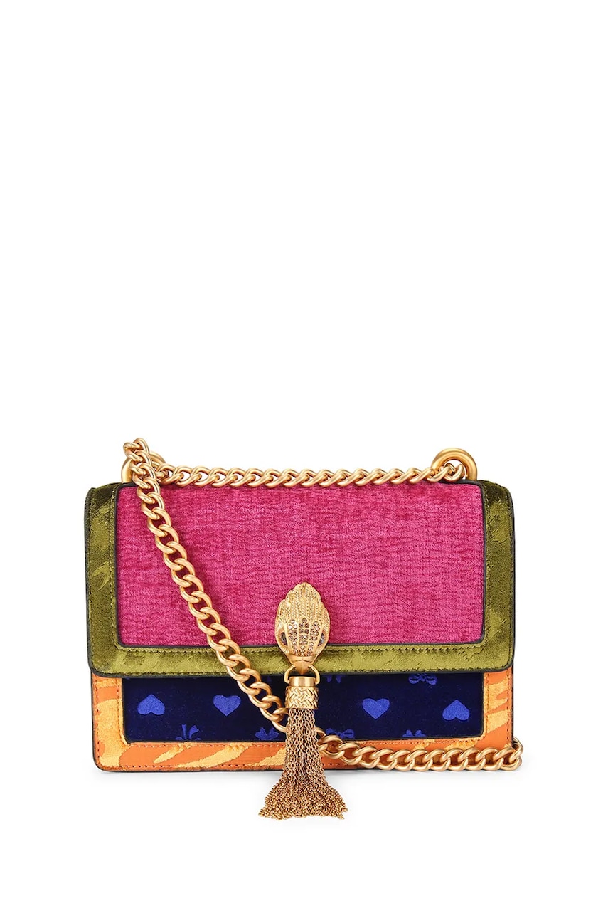 Velurová kabelka Kurt Geiger London Shoreditch