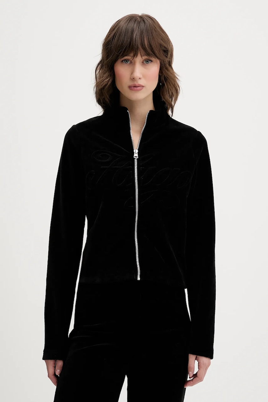 Velurová mikina Hugo Blue Dessie_B