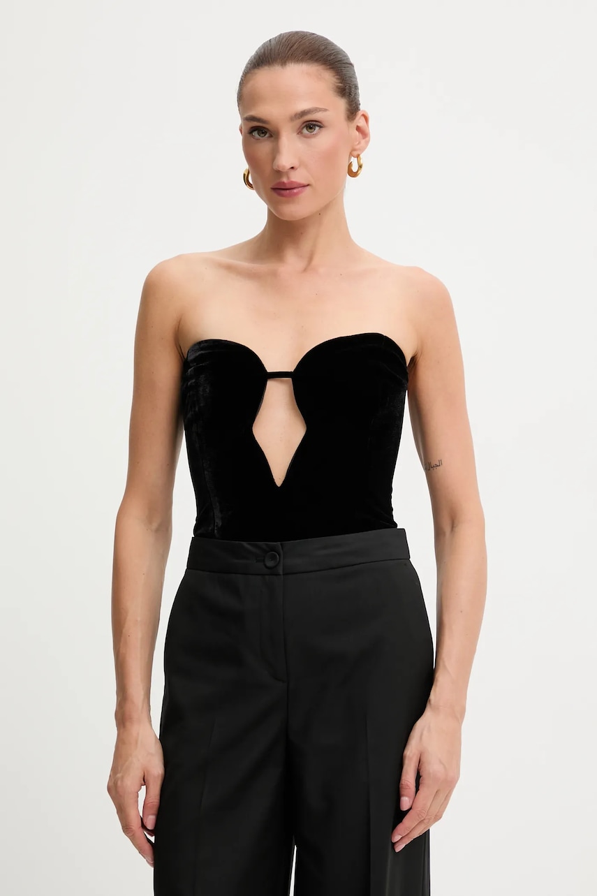 Velurové body Bardot