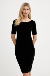 Velurové šaty Armani Exchange